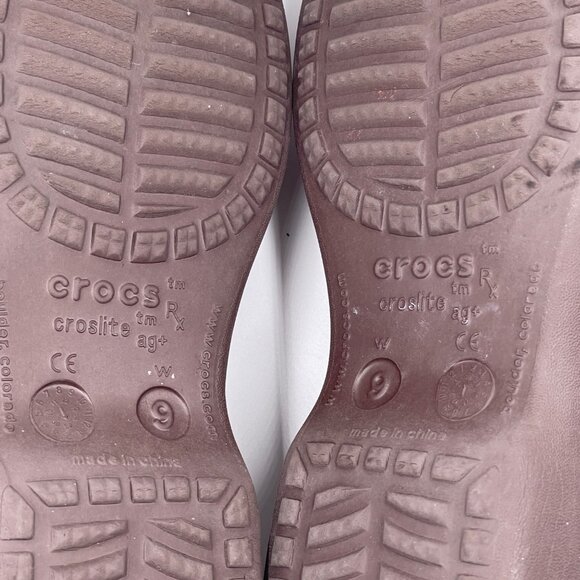 Crocs Croslight Comfort Clogs Maryjane Slip-on Brown Size 9 - Picture 9 of 11